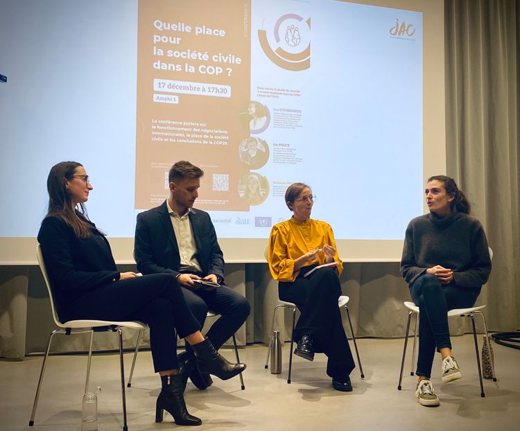 Conference: The role of civil society in the UN Climate COP on December 17, 2024 at CentraleSupélec